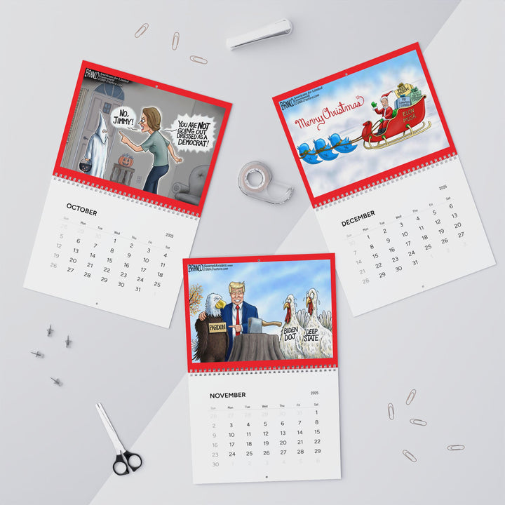 2025 Wall Calendar - The Return of MAGA Limited Edition by A.F. Branco