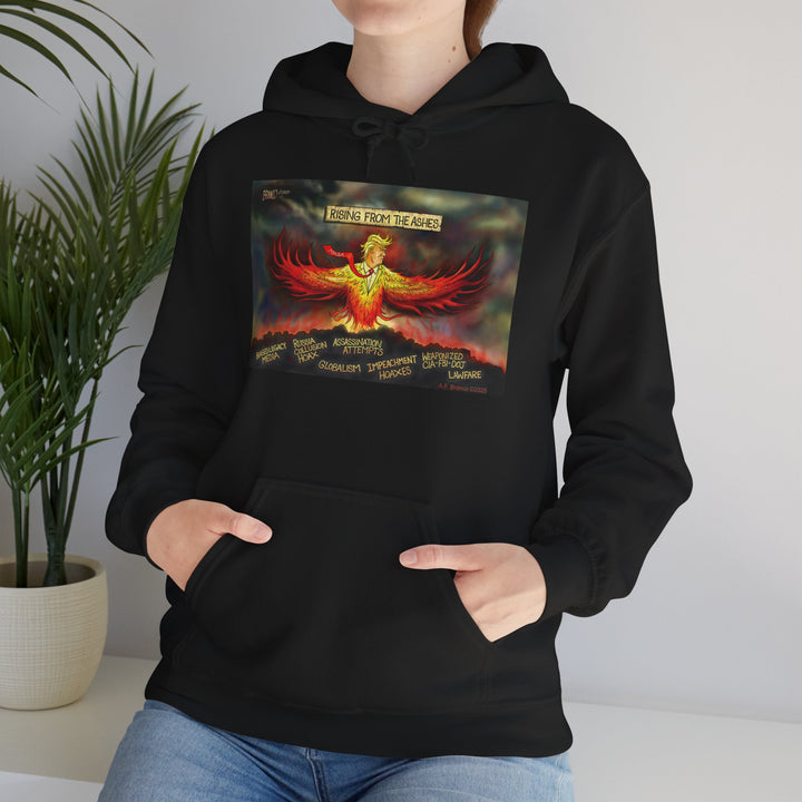 Rising From The Ashes Phoenix Hoodie — Patriotic MAGA Sweatshirt