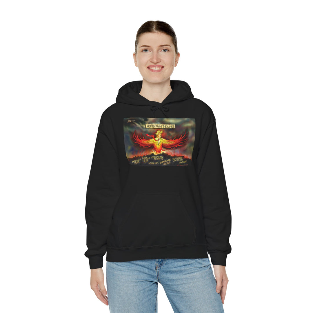 Rising From The Ashes Phoenix Hoodie — Patriotic MAGA Sweatshirt