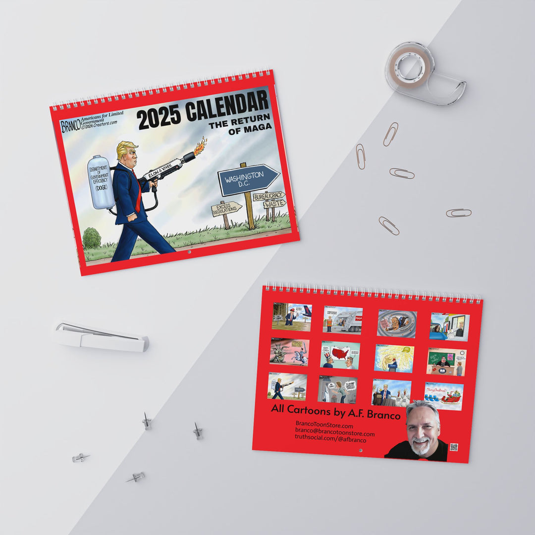 2025 Wall Calendar - The Return of MAGA Limited Edition by A.F. Branco