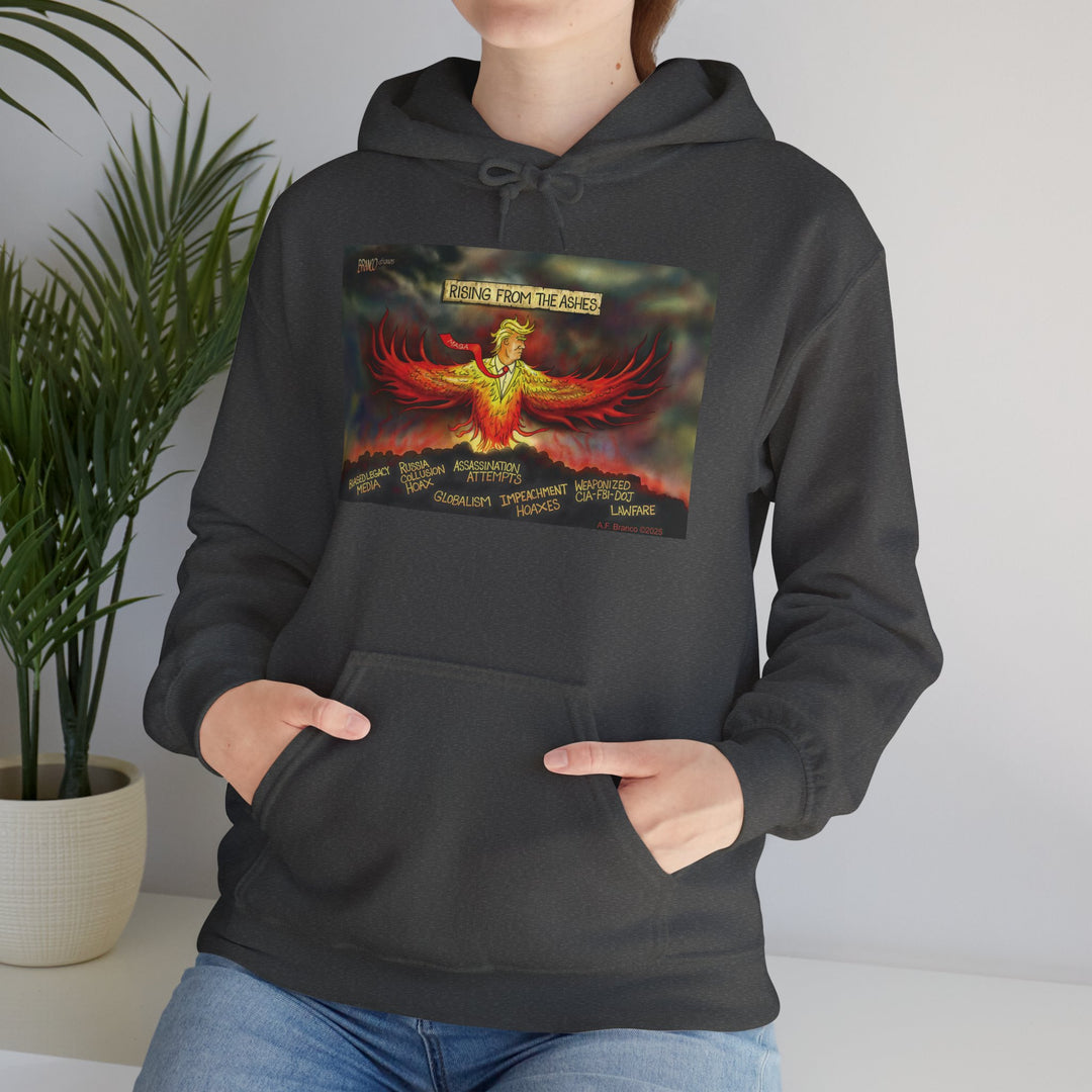 Rising From The Ashes Phoenix Hoodie — Patriotic MAGA Sweatshirt
