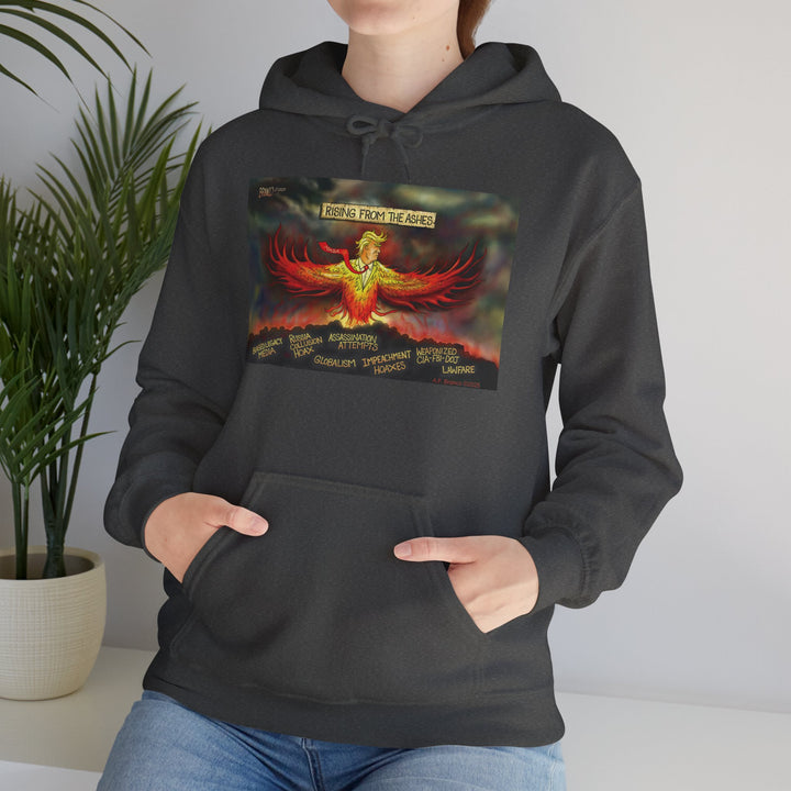 Rising From The Ashes Phoenix Hoodie — Patriotic MAGA Sweatshirt