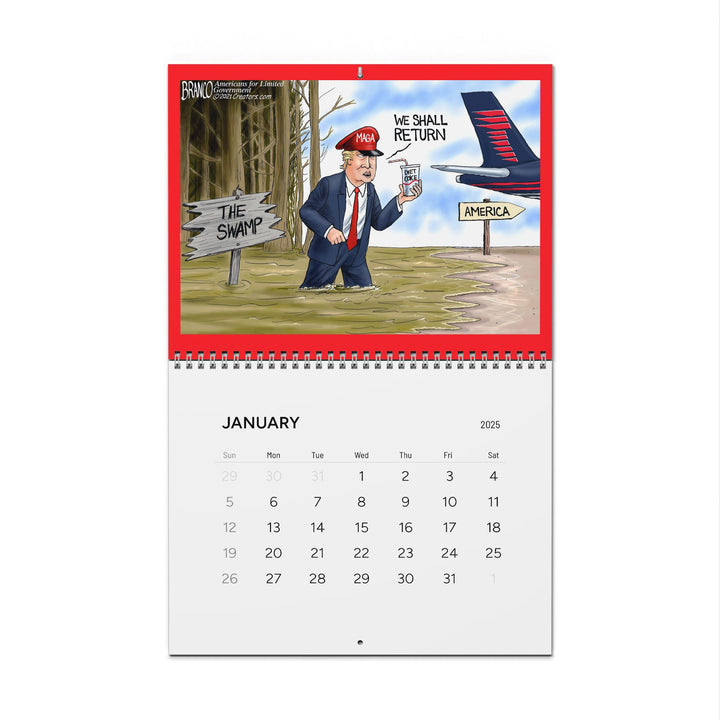 2025 Wall Calendar - The Return of MAGA Limited Edition by A.F. Branco