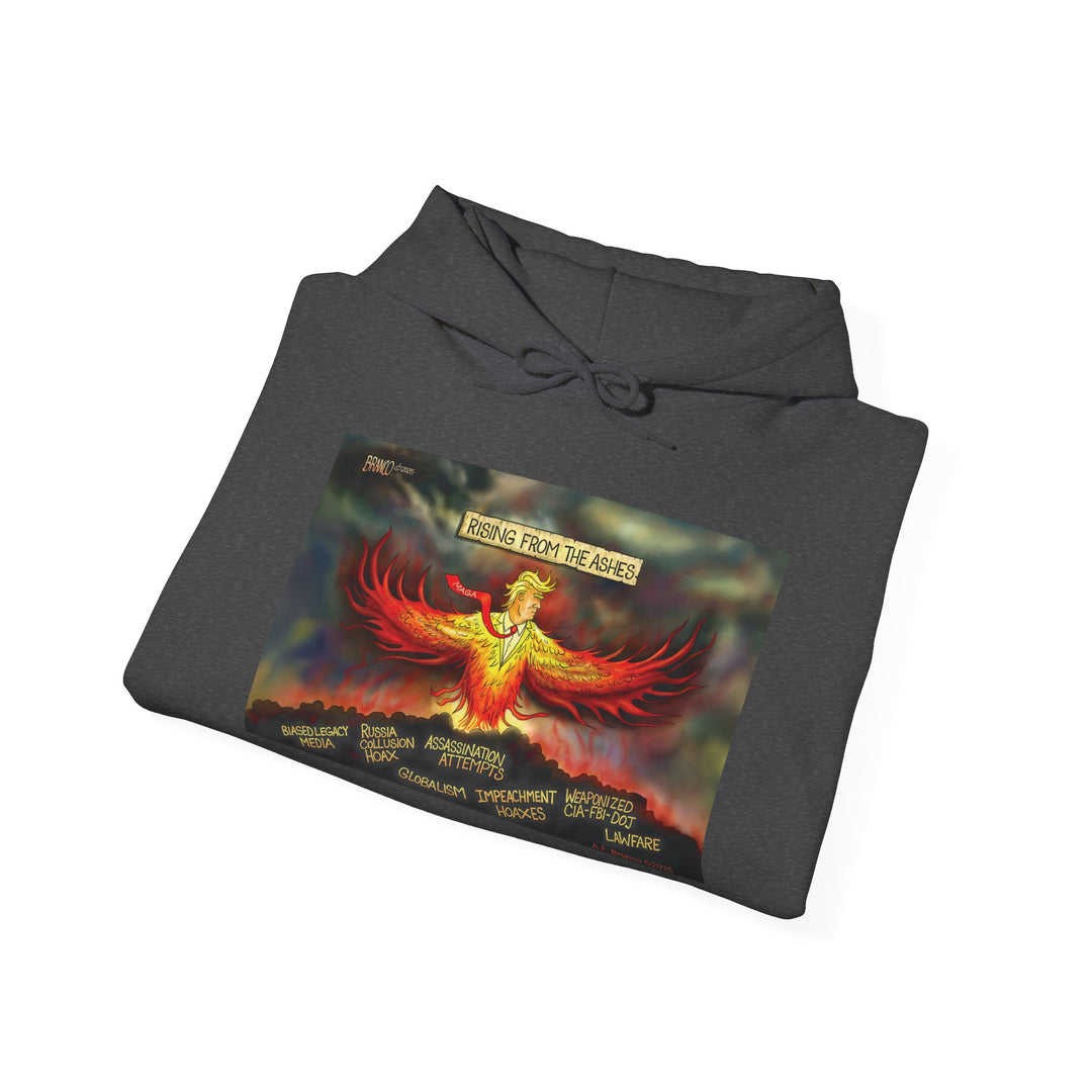 Rising From The Ashes Phoenix Hoodie — Patriotic MAGA Sweatshirt