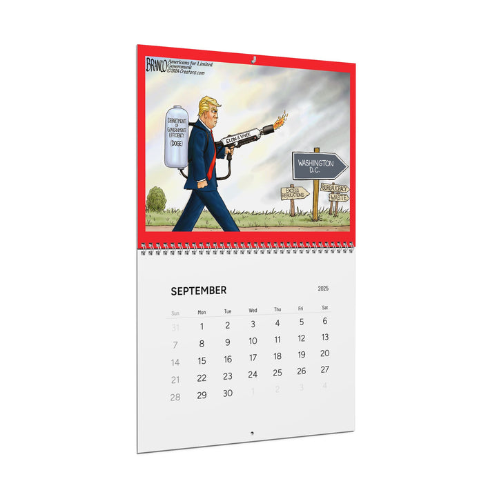 2025 Wall Calendar - The Return of MAGA Limited Edition by A.F. Branco