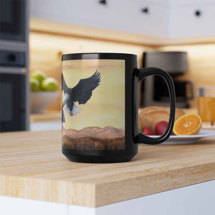 Mug - Patriotic American Bald Eagle vs Hammer and Sickle Communist Hand Design