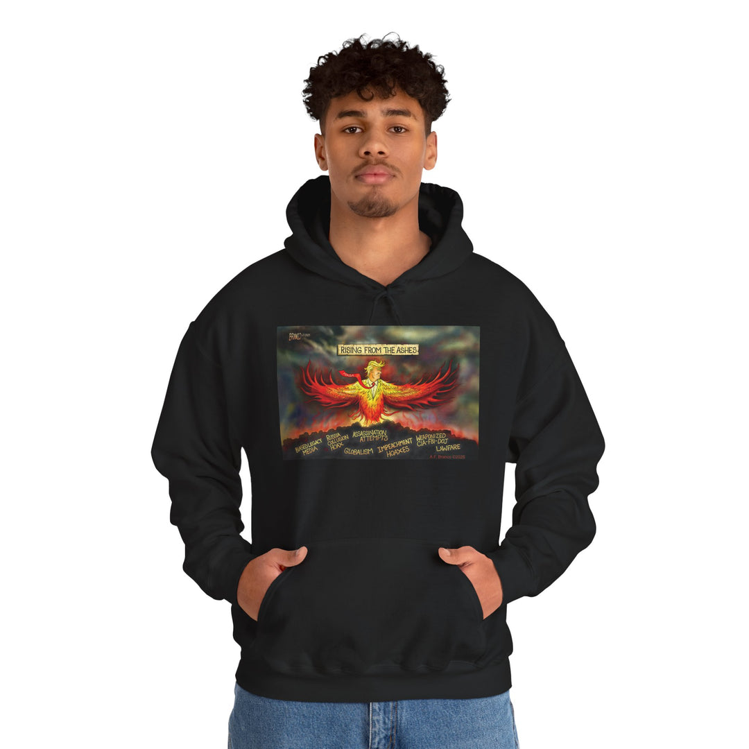 Rising From The Ashes Phoenix Hoodie — Patriotic MAGA Sweatshirt
