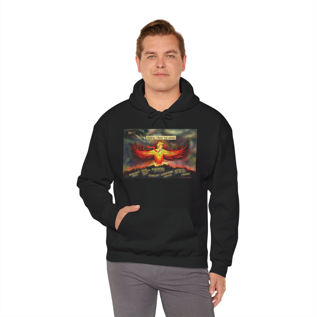 Rising From The Ashes Phoenix Hoodie — Patriotic MAGA Sweatshirt