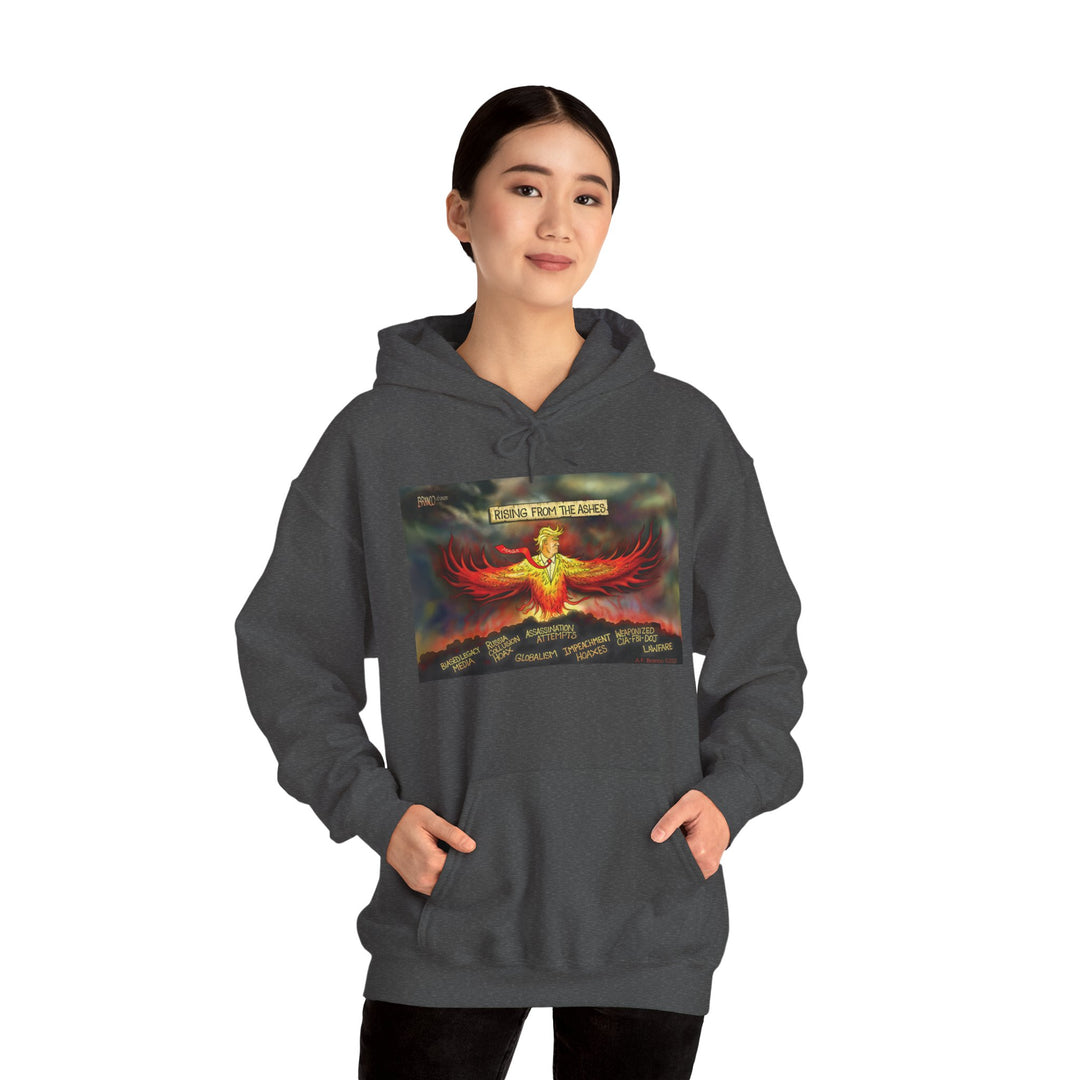 Rising From The Ashes Phoenix Hoodie — Patriotic MAGA Sweatshirt