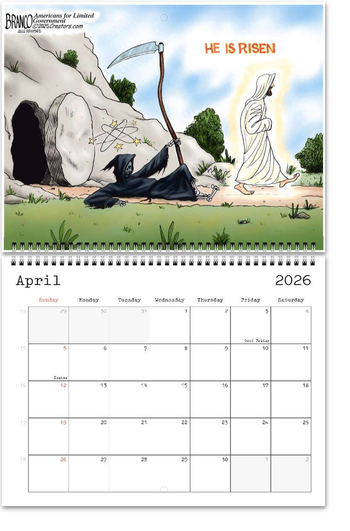 Branco's 2026 Year of MAGA Calendar- Celebrate Freedom & Trump